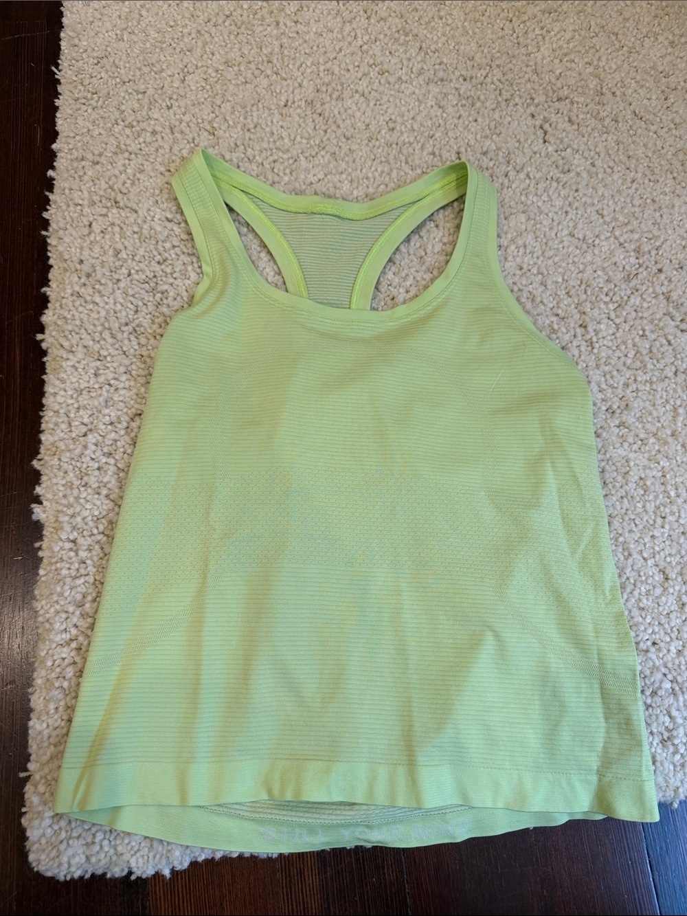 lululemon athletica Neon Lime Racerback Tank
